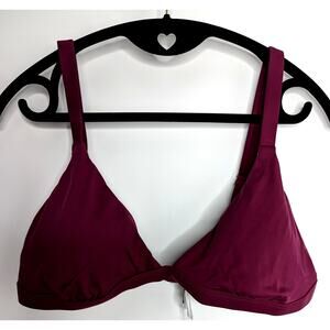 Andie Swim Bikini Top The Caicos Plum Red